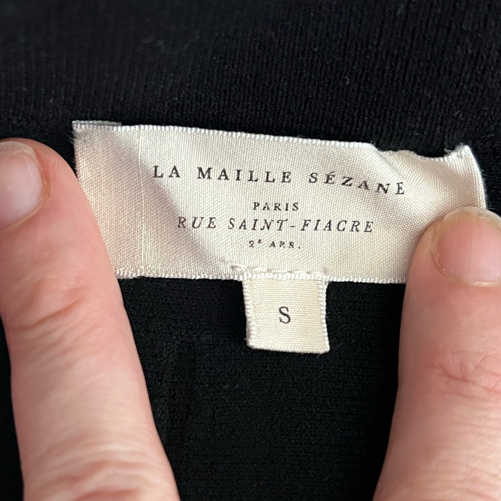 Sezane Black Midi Skirt - Picture 5 of 6